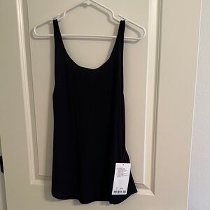 Black Lululemon let it slip tank